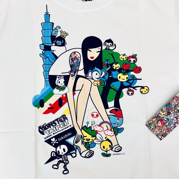 Tokidoki Asian Girl Men’s Medium 10th Anniv Monster Taipei Toy Festival 2009 NWT - Picture 1 of 5